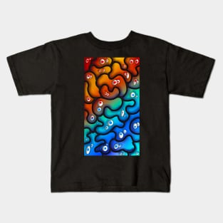 Fire vs Ice Monster Blobs Kids T-Shirt